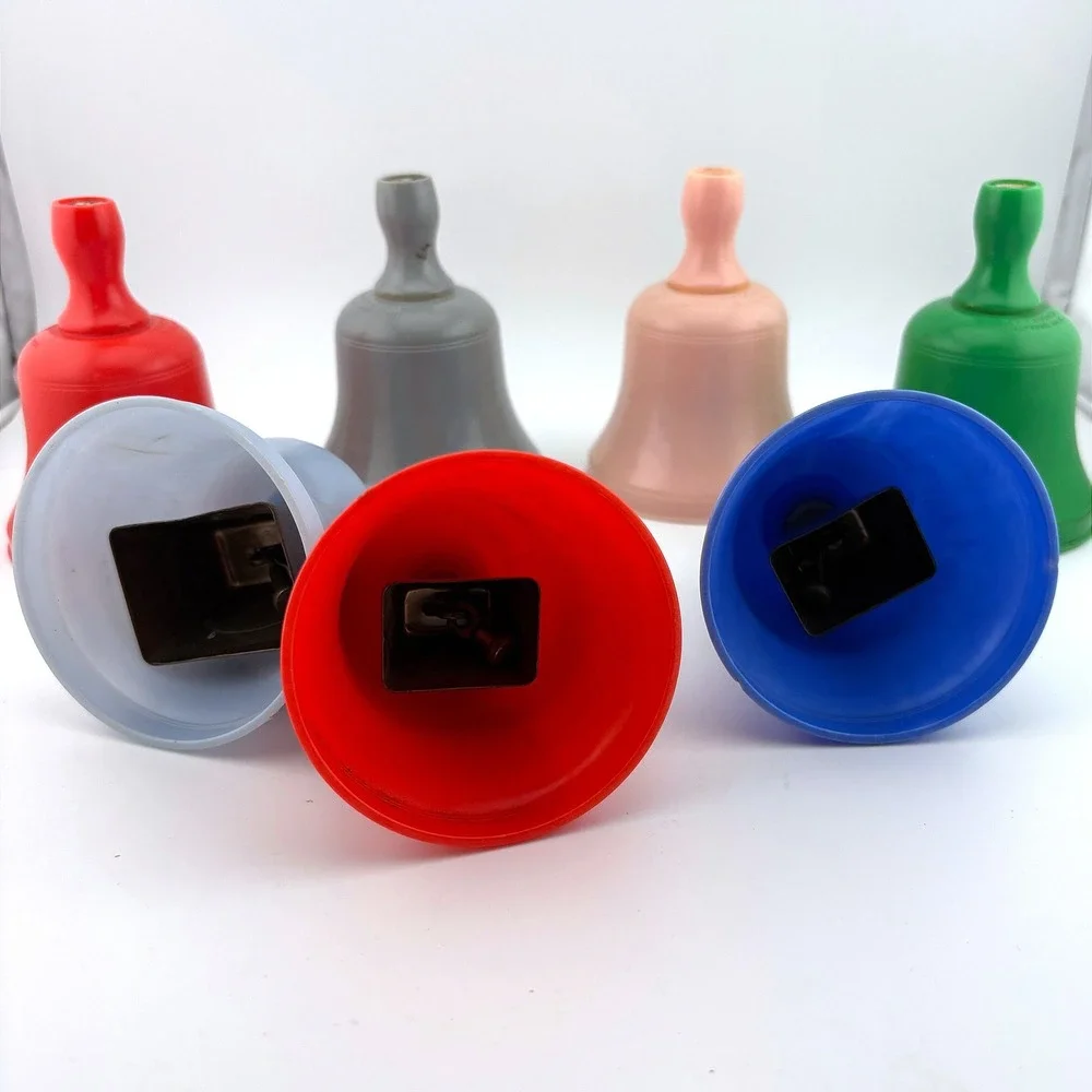 Vintage Knickerbocker Plastic Hand Bells Set 7 Musical Toys North Hollywood CA